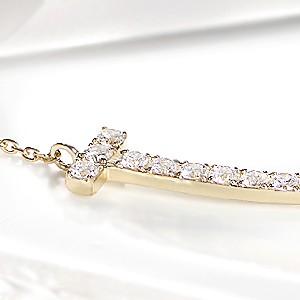 K18 YG WG ゴールド ダイヤモンド ダイヤ ネックレス ペンダント 