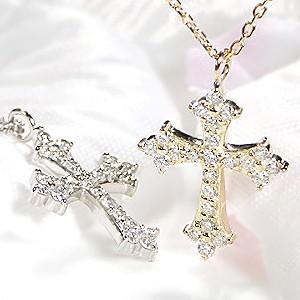 pt900 プラチナ ネックレス ペンダント ダイヤモンド ダイヤ 上品 0.2ct クロス 人気 高級感 十字架 BRP-0040PTの画像