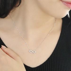 K18YG WG ネックレス チェーンネックレス 8 インフィニティ 無限 K18YG WG ネックレス チェーンネックレス 8 インフィニティ 無限