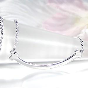 K18 WG YG ゴールド ダイヤモンド ダイヤ ネックレス ペンダント リバーシブル 0.3ct スマイル 18k 18金 ライン 人気 2WAY 上品 BRP-0042の画像