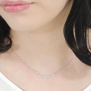 K18 WG YG ゴールド ダイヤモンド ダイヤ ネックレス ペンダント リバーシブル 0.3ct スマイル 18k 18金 ライン 人気 2WAY 上品 BRP-0042の画像