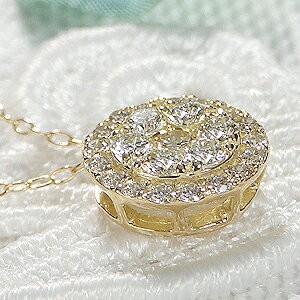 ダイヤモンド ネックレス ペンダント 18k 18金 YG ゴールド ダイヤモンド ネックレス ペンダント 18k 18金 YG ゴールド