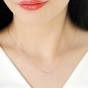 K18YG/WG/PG ダイヤモンド ライン ネックレス : jewelry shop Berry