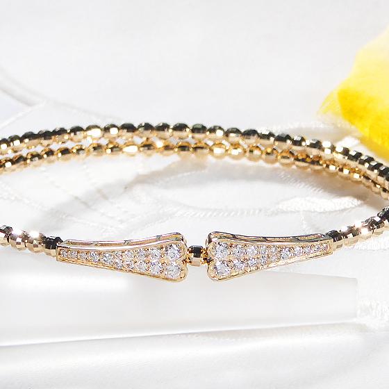 Pt950 K18 YG PG 0.31ct ダイヤモンド ブレスレット ダイヤ 送料無料  