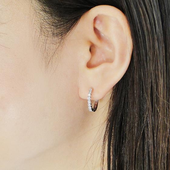 Pt950 ダイヤモンド フープピアス 0.50ct 送料無料 人気 ジュエリー 