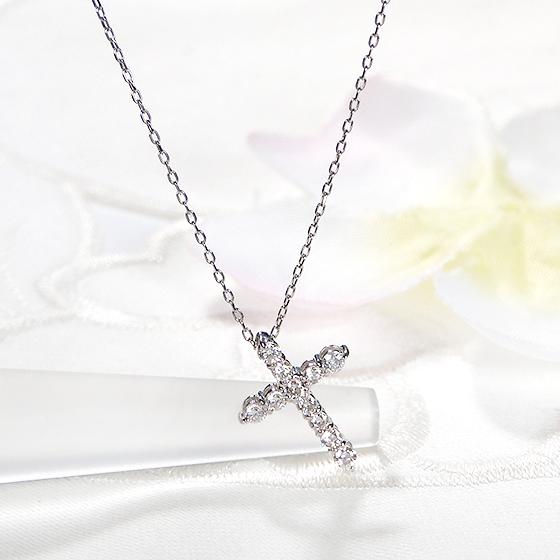 【Pt950】 ダイヤモンド クロス ペンダント Pt950 0.26ct クロス ダイヤモンド ペンダント 送料無料 プラチナ