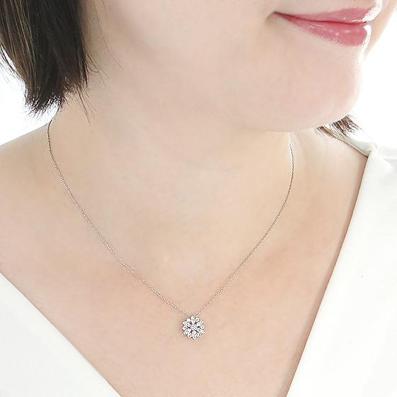 Pt950 0.47ct ダイヤモンド ペンダント 送料無料 プラチナ ネックレス