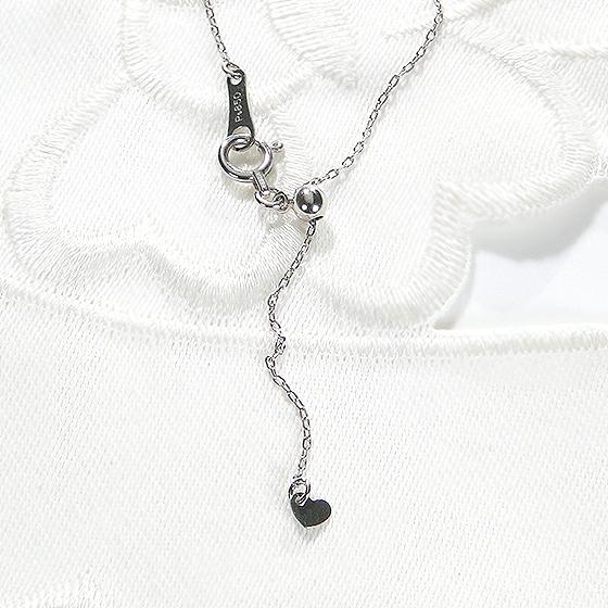 Pt950 0.18ct フラワー モチーフ ダイヤモンド ネックレス 送料無料 