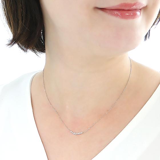 ダイヤ　プラチナ　ネックレス プラチナ900 / 850 ダイヤモンド 0.5カラット ネックレス レディース