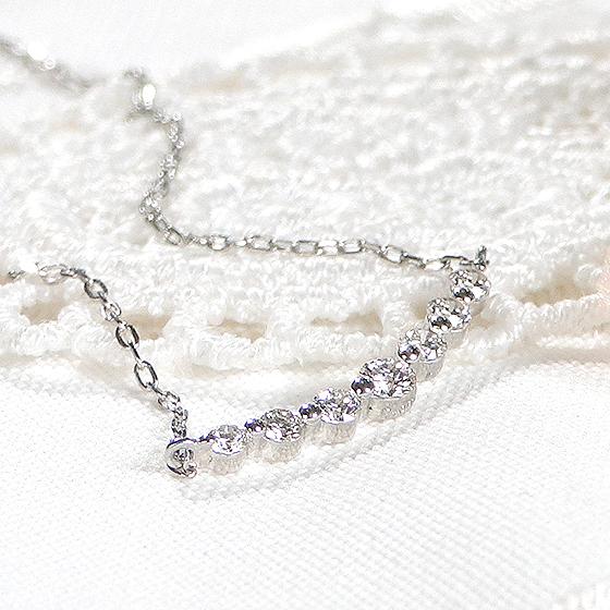 【あんたろー】ダイヤモンドネックレス　プラチナpt950刻印あり あんたろー様専用】ダイヤモンドネックレス プラチナpt950刻印あり 高