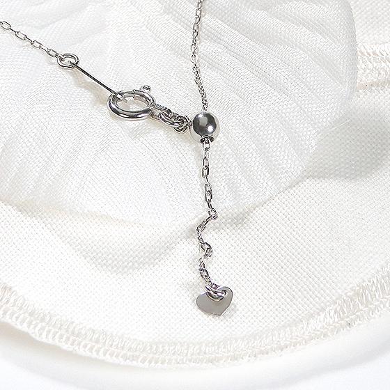 Pt950 ダイヤモンド ライン ネックレス 送料無料 7石 グラデーション