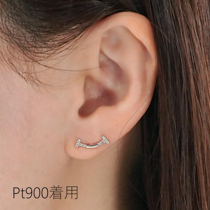 Pt900 きらきら フリンジピアス Pt900 きらきら フリンジピアス