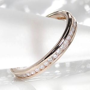 K18 PG ゴールド 指輪 リング ダイヤモンド ダイヤ フルエタニティ フルエタ 0.5ct 人気 フチあり BRR-0009