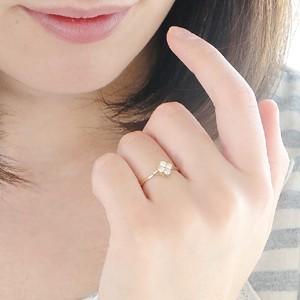 K18 YG ゴールド 指輪 リング ダイヤモンド ダイヤ フラワー 花 クラシカル アンティーク 0.2ct BRR-0024の画像