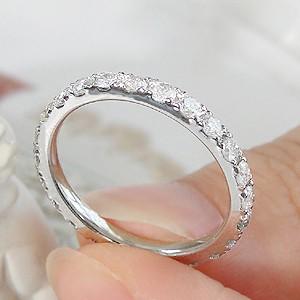 pt900 プラチナ 指輪 リング ダイヤモンド ダイヤ フルエタニティ フルエタ 1.0ct 1カラット エレガント BRR-0047の画像