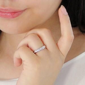 pt900 プラチナ 指輪 リング ダイヤモンド ダイヤ フルエタニティ フルエタ 1.0ct 1カラット フチあり 人気 BRR-0049の画像