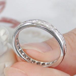 pt900 プラチナ 指輪 リング ダイヤモンド ダイヤ フルエタニティ フルエタ 1.0ct 1カラット フチあり 人気 BRR-0049の画像