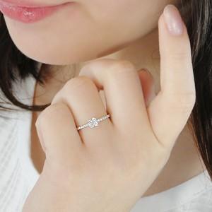 pt900 プラチナ 指輪 リング ダイヤモンド ダイヤ 花 フラワー 0.2ct 小花 可愛い フェミニン BRR-0058の画像