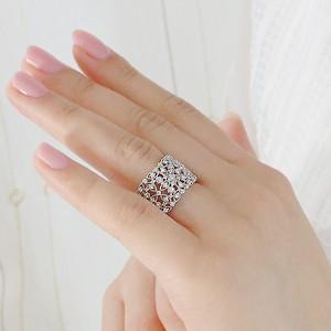 K18 YG WG ゴールド 指輪 リング ダイヤモンド ダイヤ 0.55ct 透かし レーシー ミル打ち BRR-0064の画像
