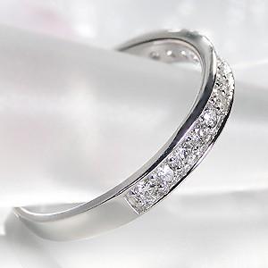 pt900 プラチナ ダイヤモンド ダイヤ 指輪 リング 0.3ct ハーフエタニティ エタニティ ピンキー 可愛い BRR-0077の画像