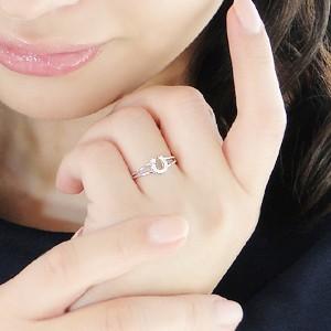 k10 YG 馬蹄 ダイヤモンド ホースシューリング　10号 K10 YG WG ゴールド ダイヤモンド ダイヤ 指輪 リング 10k 10金 馬蹄