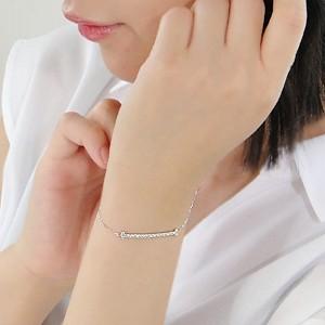K18 WG YG ゴールド ブレスレット ライン ブレス 人気 18k 18金 