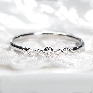 K18 WG PG YG ゴールド 指輪 リング ダイヤモンド ダイヤ シンプル デイリーリング 18k 18金 BRR-0121