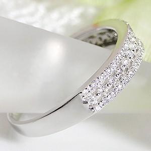 プラチナ ダイヤモンドリング エタニティ 0.30ct 三連 指輪 リング 3連