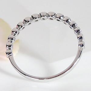 K18YG/PG/WG 0.10ct ミル打ち ダイヤモンド リング ジュエリー 指輪 可愛いの画像