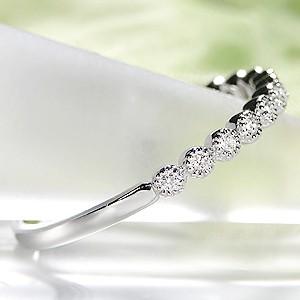 Pt900 0.10ct ミル打ち ダイヤモンド リング ジュエリー 指輪 可愛い ドット |  | 01