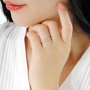 Pt900 0.10ct ミル打ち ダイヤモンド リング ジュエリー 指輪 可愛い ドット |  | 02