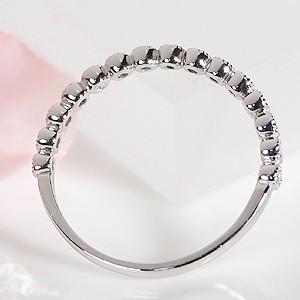 Pt900 0.10ct ミル打ち ダイヤモンド リング ジュエリー 指輪 可愛い ドット |  | 03