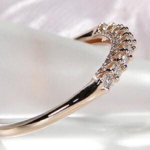 K18YG/PG 0.28ct ダイヤモンド エタニティリング 側面 ハーフ K18YG/PG 0.28ct ダイヤモンド エタニティリング 側面 ハーフ