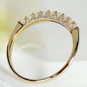 K18YG/PG 0.28ct ダイヤモンド エタニティリング 側面 ハーフ K18YG/PG 0.28ct ダイヤモンド エタニティリング 側面 ハーフ