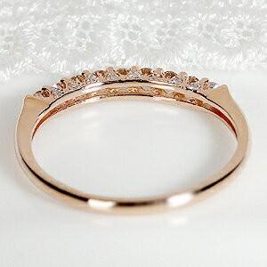 K18YG/PG 0.28ct ダイヤモンド エタニティリング 側面 ハーフ K18YG/PG 0.28ct ダイヤモンド エタニティリング 側面 ハーフ