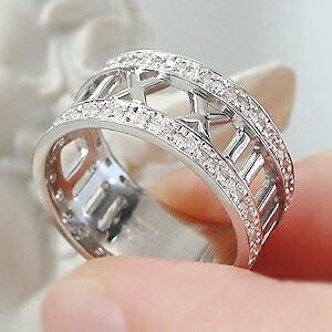 プラチナ ダイア エタニティ Pt900 0.32ct ダイヤモンド リング 人気