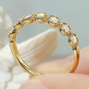 天然ダイヤモン ミルグレイン リング 計0.35ct K18WG 天然ダイヤモン ミルグレイン リング 計0.35ct K18WG