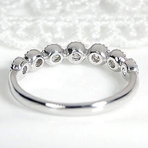 K18YG WG 0.35ct ミル打ち ダイヤモンド リング ジュエリー 指輪