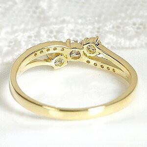 K18YG ハートアンドキューピット ダイヤモンド リング 0.3ct ジュエリー 指輪 イエロー ダイヤ H&C ゴールド 18金 0.1ct 0.2ct ダイア 18k BRR-0166の画像