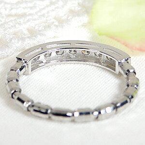 Pt950 0.3ct ダイヤモンド フリー リング ジュエリー エタニティ