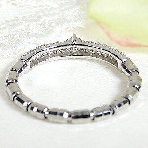 Pt950 0.32ct ダイヤモンド フリー リング ジュエリー エタニティ リング プラチナ ダイヤ 指輪 可愛い 甲丸 フリーサイズ パヴェ 0.32カラット ダイヤ BRR-0180の画像