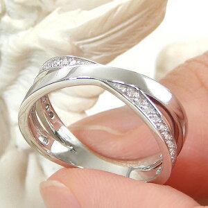 Pt950 K18YG K18PG ダイヤモンド リング 0.20ct 人気 指輪 ダイヤ X  