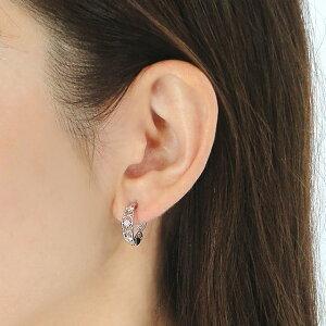 pt950 ピアス風 ダイヤモンド イヤリング ジュエリー ノンホールピアス 2way かわいい 人気 フープ プラチナ プレゼント ダイヤ リバーシブル 送料無料 BRR-0201の画像