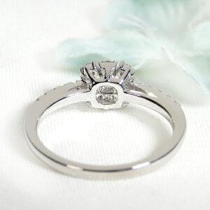Pt950 大粒PrincessCutダイヤ リング【0.40ct】 送料無料