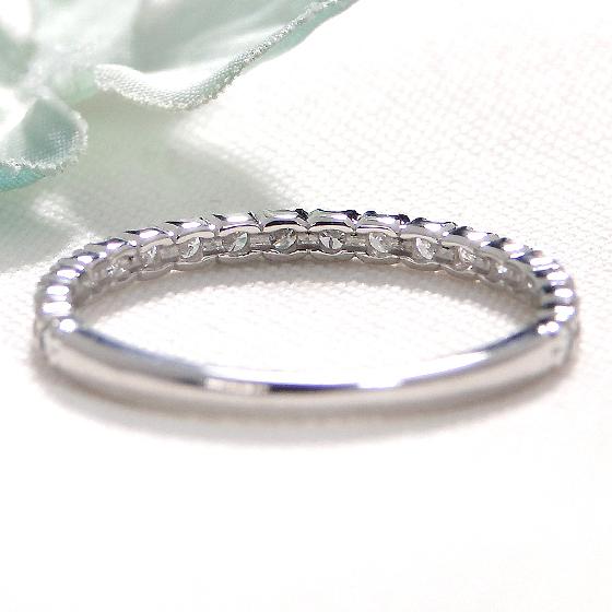 プラチナ ゴールド ダイヤモンド リング 0.4ct 送料無料 ジュエリー 指輪 人気 ダイヤ K18 YG 18金 pt950 0.4カラット エタニティ 細身 重ねづけ BRR-0216の画像