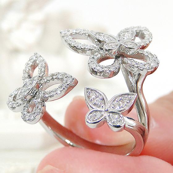 PT950 ダイヤリング✨ PT950 シグナス ダイヤモンド サイドストーン リング 1.0ct