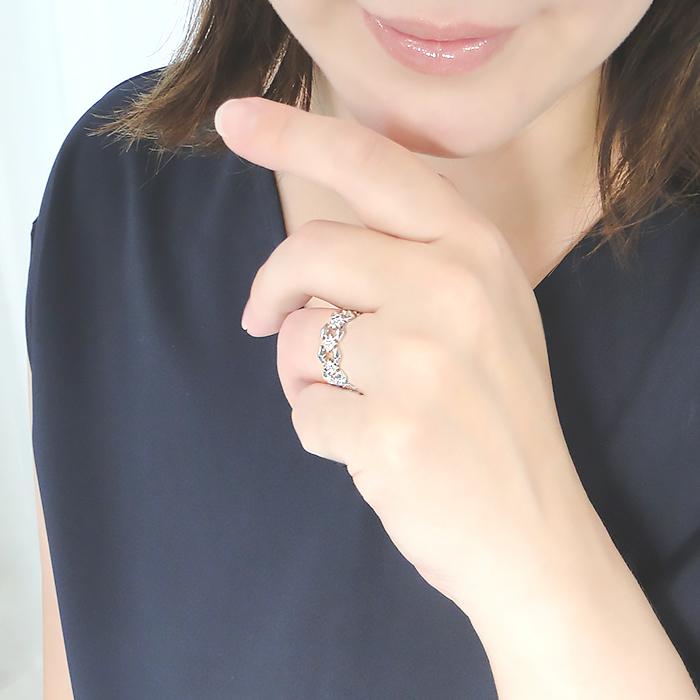 K10 WG YG PG ダイヤモンド リング 0.30ct 送料無料 人気 ジュエリー 