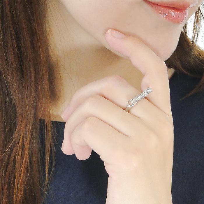 Pt950 Pt950&K18YG Pt950&K18PG ダイヤモンド リング 0.68ct 送料無料 プラチナ ゴールド 18金 K18 18K コンビ バー 棒 ダイヤモンドバー 人気 BRR-0242の画像