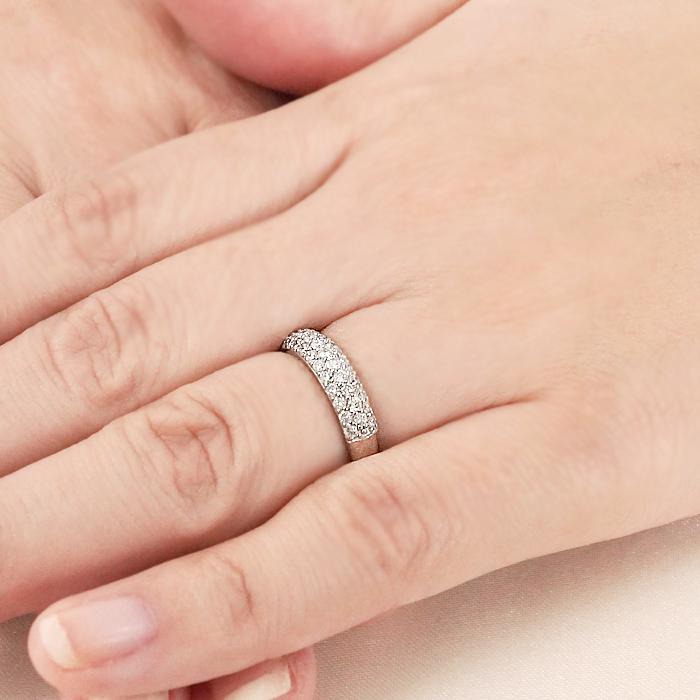Pt900 0.4ct ダイヤモンド パヴェ リング SIクラス 指輪 PT プラチナ ダイア 指輪 可愛い 人気 送料無料 pave 人気 ダイアモンド プレゼント ギフト BRR-0267の画像