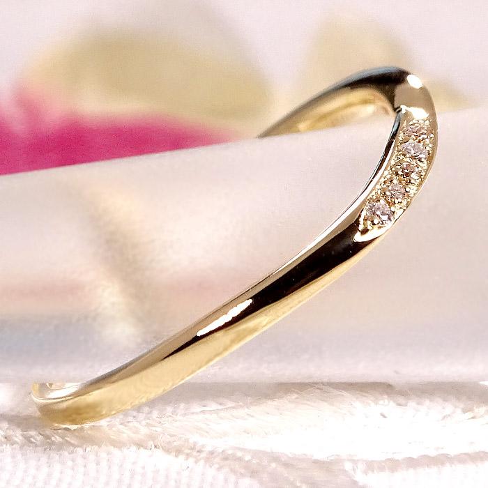 2本セット Pt950 K18YG 0.03ct ペアリング プラチナ 18金 セット販売